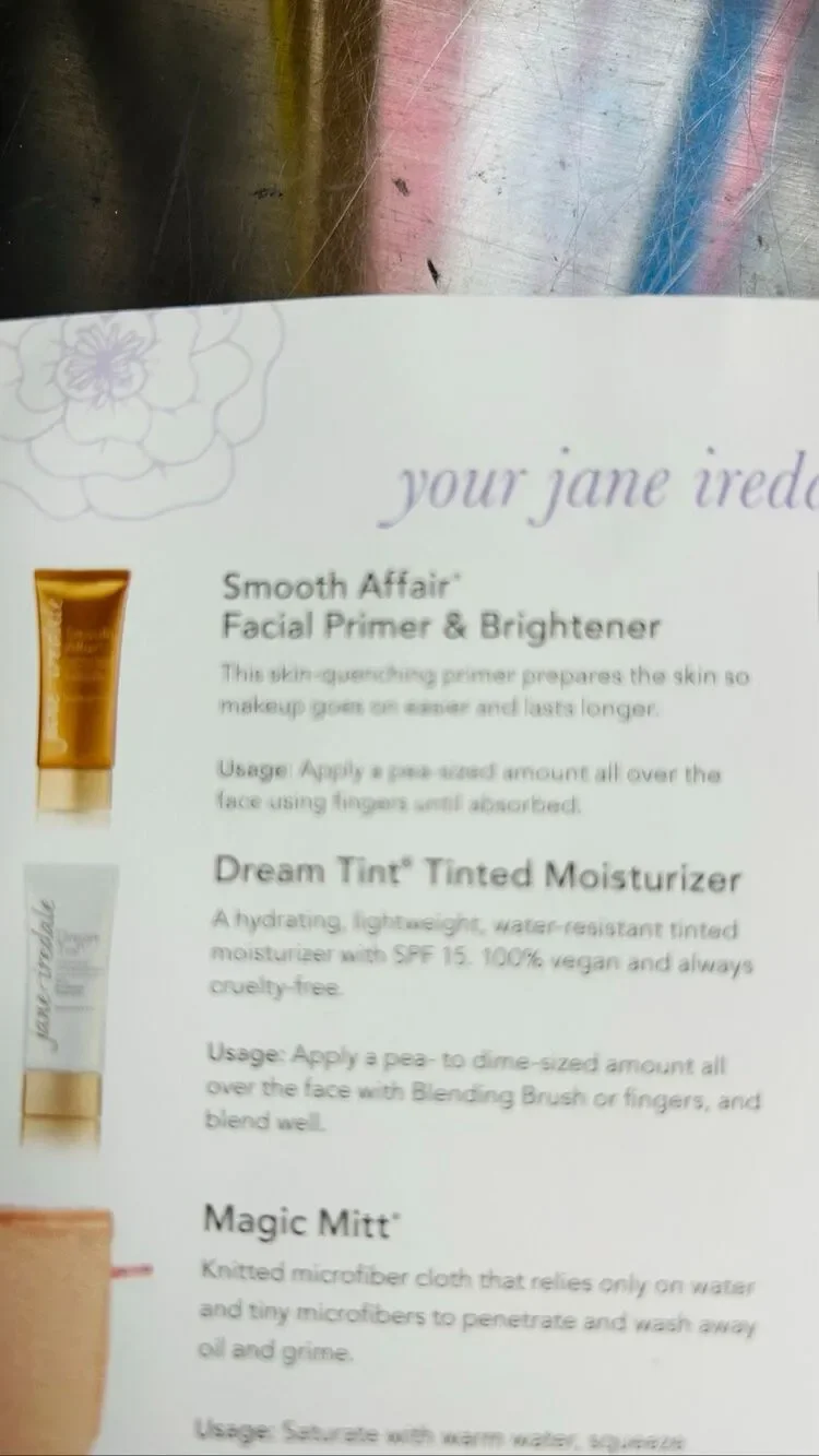 Jane Iredale Smooth Affair Facial Primer & Brightener Travel Size New